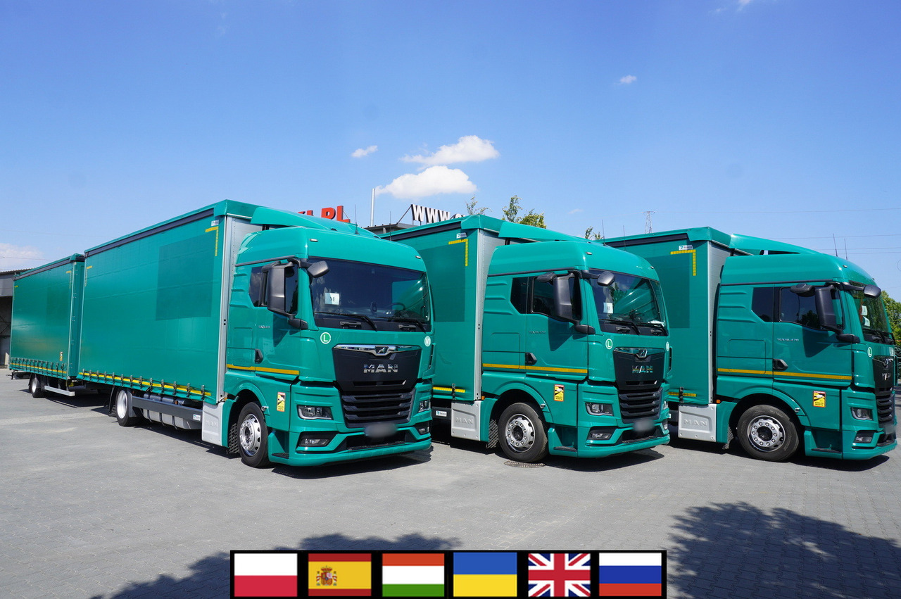 MAN TGX 18.470 / Trailer 19 EPAL / Curtainsider 19 EPAL / 2022 / Retarder / 15 units - Camion centinato: foto 1 MAN TGX 18.470 / Trailer 19 EPAL / Curtainsider 19 EPAL / 2022 / Retarder / 15 units - Camion centinato: foto 1
