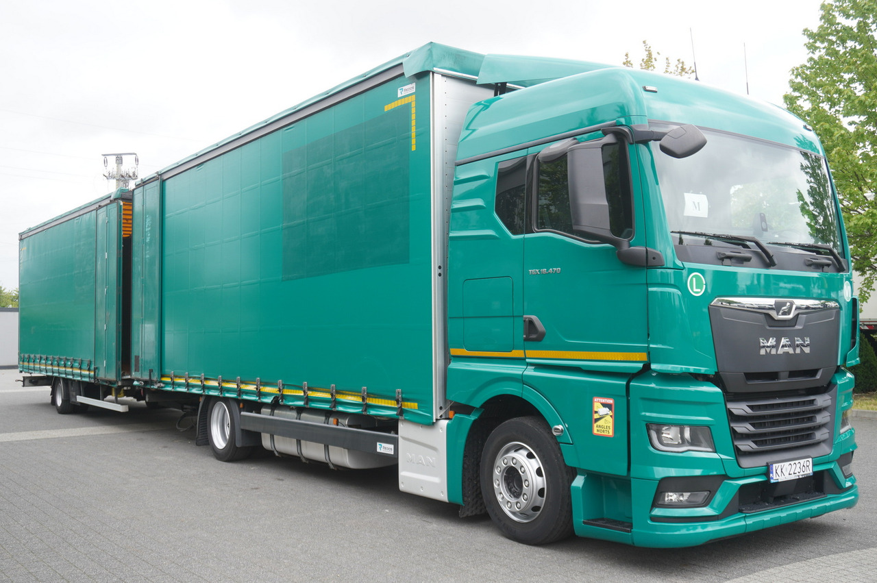 MAN TGX 18.470 / Trailer 19 EPAL / Curtainsider 19 EPAL / 2022 / Retarder / 15 units - Camion centinato: foto 2 MAN TGX 18.470 / Trailer 19 EPAL / Curtainsider 19 EPAL / 2022 / Retarder / 15 units - Camion centinato: foto 2