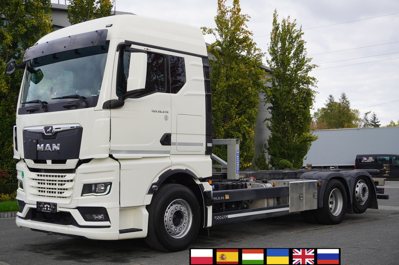 MAN TGX 26.470 6x2 COINTAINERKIPPER HYVA HIRMSCHLING / 200 tho. km! - Autocarro ribaltabile: foto 1 MAN TGX 26.470 6x2 COINTAINERKIPPER HYVA HIRMSCHLING / 200 tho. km! - Autocarro ribaltabile: foto 1