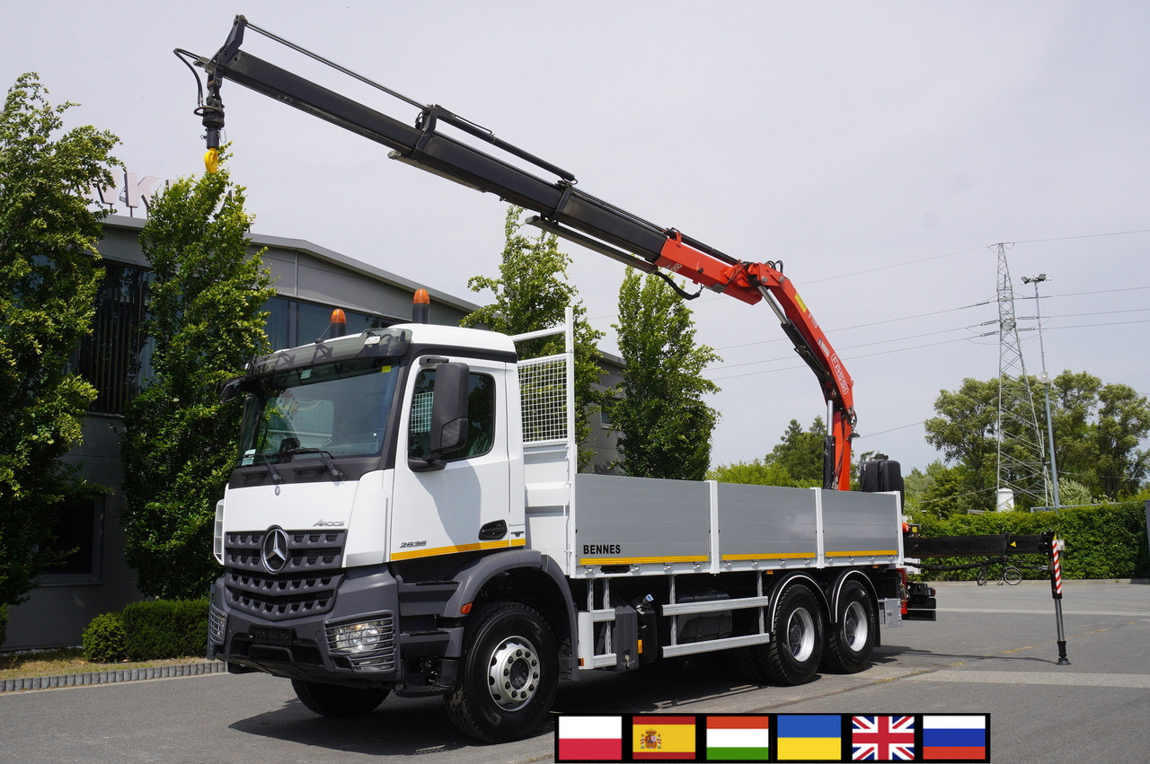 MERCEDES-BENZ AROCS 2636 Flatbed / HDS FASSI F175 7.7 T / 150,000 km - Autocarro con pianale/ Cassone fisso, Camion con gru: foto 1 MERCEDES-BENZ AROCS 2636 Flatbed / HDS FASSI F175 7.7 T / 150,000 km - Autocarro con pianale/ Cassone fisso, Camion con gru: foto 1