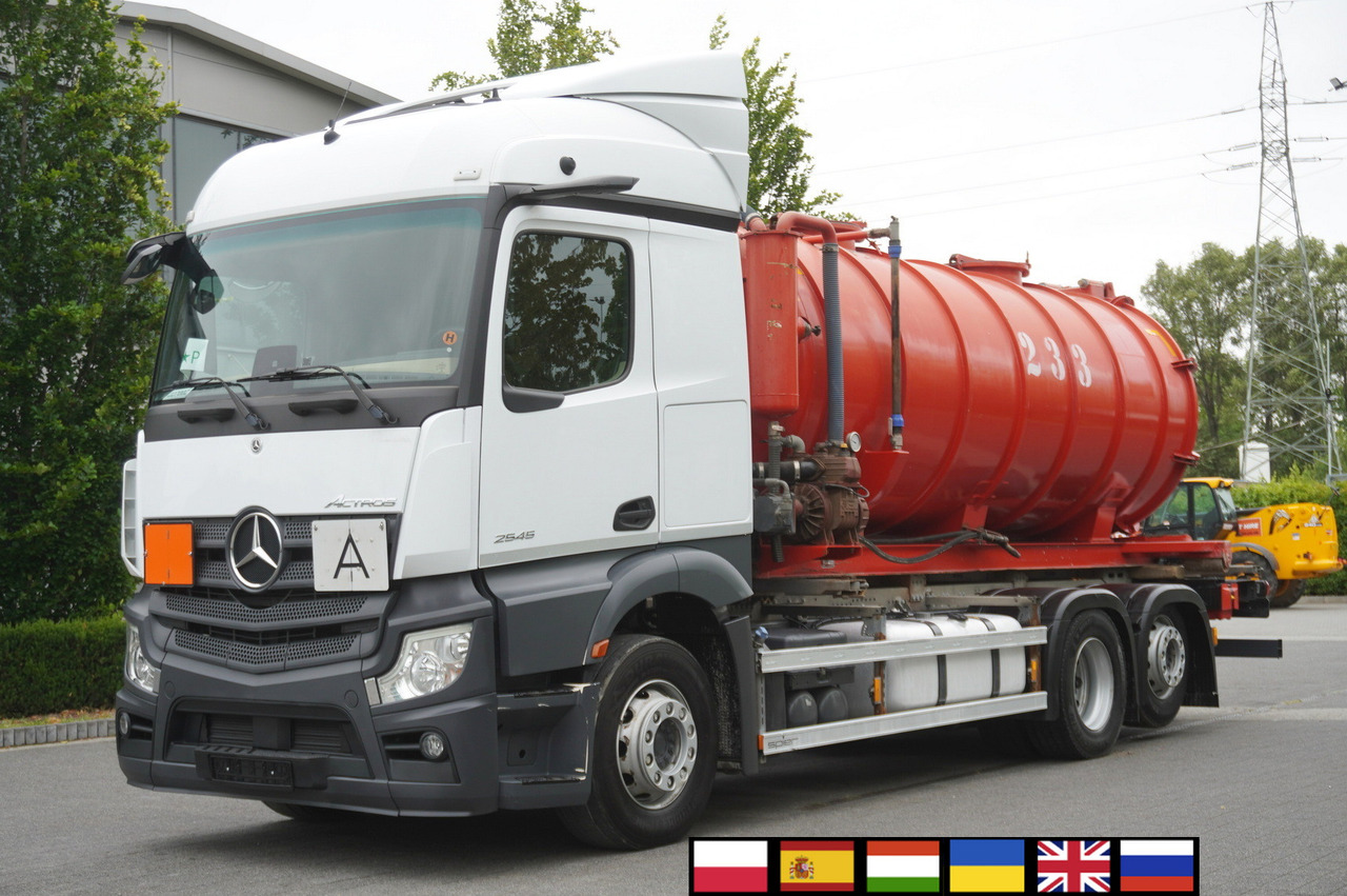MERCEDES-BENZ Actros 2545 6 × 2 MP5 / NEW septic barrel 13000 L - Carrobotte: foto 1 MERCEDES-BENZ Actros 2545 6 × 2 MP5 / NEW septic barrel 13000 L - Carrobotte: foto 1