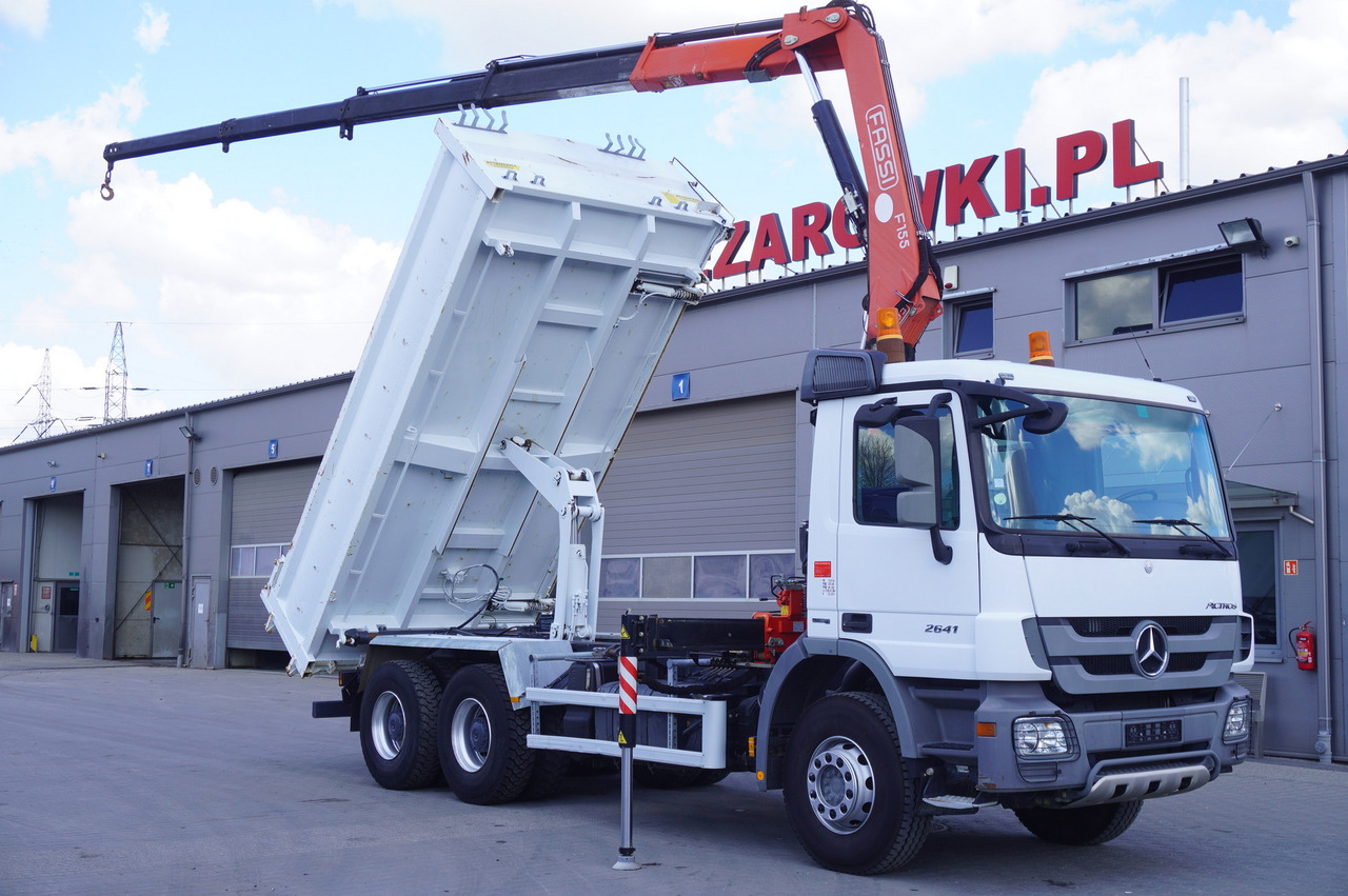 MERCEDES-BENZ Actros 2641 6×4 E5 / Crane / Dumper / 110000 km! - Autocarro con pianale/ Cassone fisso, Camion con gru: foto 1 MERCEDES-BENZ Actros 2641 6×4 E5 / Crane / Dumper / 110000 km! - Autocarro con pianale/ Cassone fisso, Camion con gru: foto 1