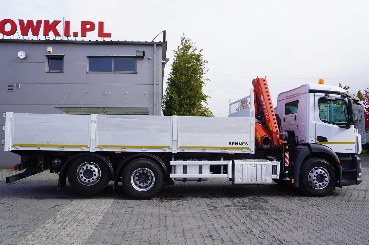 MERCEDES-BENZ Antos 2540 / Flatbed 15 EPAL / Fassi F165 / 6.1 t / 8 m reach / remote control / rotator / 1600 MTH / steered axle - Autocarro con pianale/ Cassone fisso, Camion con gru: foto 3 MERCEDES-BENZ Antos 2540 / Flatbed 15 EPAL / Fassi F165 / 6.1 t / 8 m reach / remote control / rotator / 1600 MTH / steered axle - Autocarro con pianale/ Cassone fisso, Camion con gru: foto 3