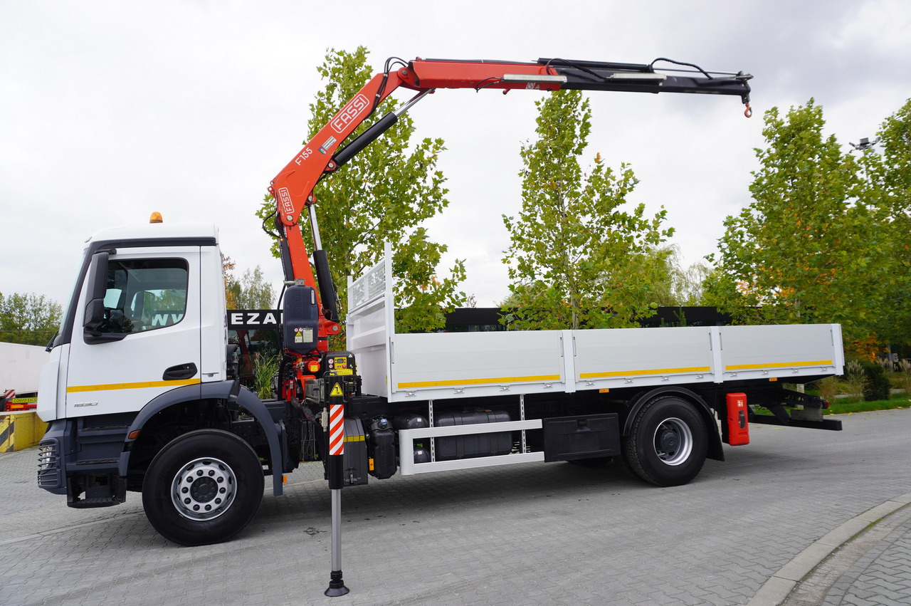 MERCEDES-BENZ Arocs 1830 / Flatbed 16 EPAL / HDS Fassi 155 / Reach 8 m / Load capacity 6160 kg - Camion con gru: foto 5 MERCEDES-BENZ Arocs 1830 / Flatbed 16 EPAL / HDS Fassi 155 / Reach 8 m / Load capacity 6160 kg - Camion con gru: foto 5