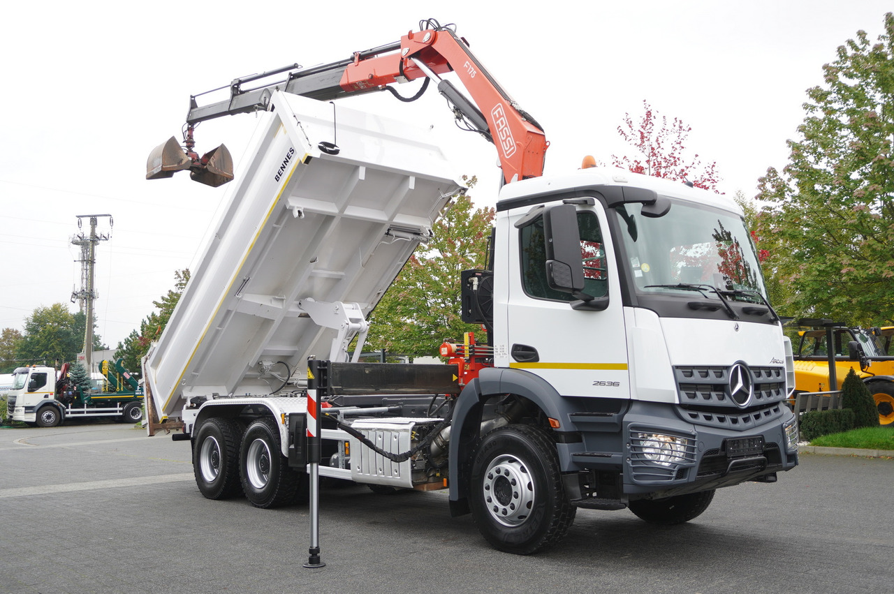 Leasing di MERCEDES-BENZ Arocs 2636 6x4 / Fassi F175 / 7.7 t / 10 m / 2-side tipper / Bortmatic MERCEDES-BENZ Arocs 2636 6x4 / Fassi F175 / 7.7 t / 10 m / 2-side tipper / Bortmatic: foto 11