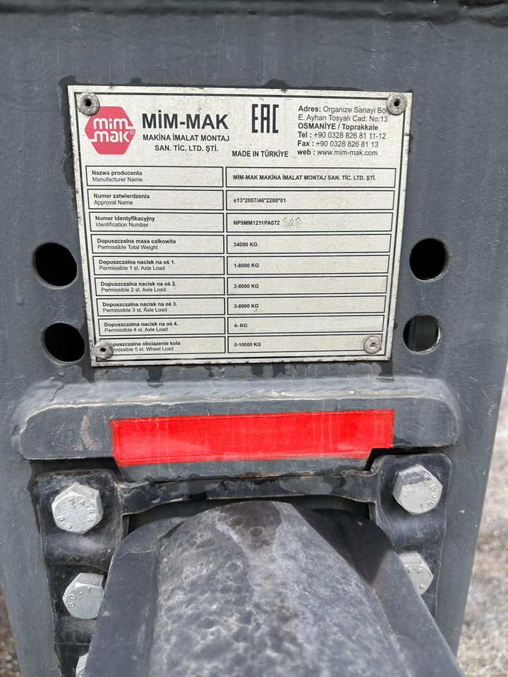 Semirimorchio cisterna MIMMAK Gas tank semi-trailer MM312 / 2024 / 4 units: foto 11 Semirimorchio cisterna MIMMAK Gas tank semi-trailer MM312 / 2024 / 4 units: foto 11