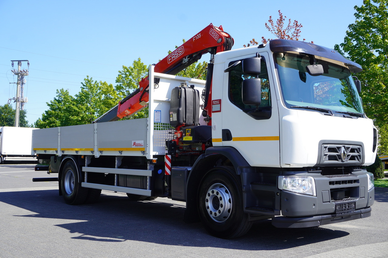 RENAULT C280 DTI 8 / FASSI crane 5.6 T / range 8 m / Flatbed 15 EPAL - Autocarro con pianale/ Cassone fisso, Camion con gru: foto 5 RENAULT C280 DTI 8 / FASSI crane 5.6 T / range 8 m / Flatbed 15 EPAL - Autocarro con pianale/ Cassone fisso, Camion con gru: foto 5