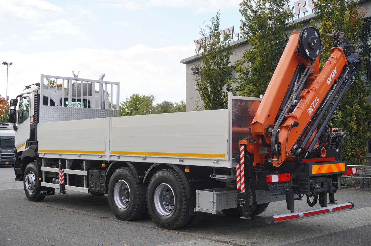 RENAULT C380 Comfort 6x4 / Atlas 172.3E crane / Range 12.3 m / capacity 6.1 t / Flatbed 17 EPAL - Autocarro con pianale/ Cassone fisso, Camion con gru: foto 5 RENAULT C380 Comfort 6x4 / Atlas 172.3E crane / Range 12.3 m / capacity 6.1 t / Flatbed 17 EPAL - Autocarro con pianale/ Cassone fisso, Camion con gru: foto 5