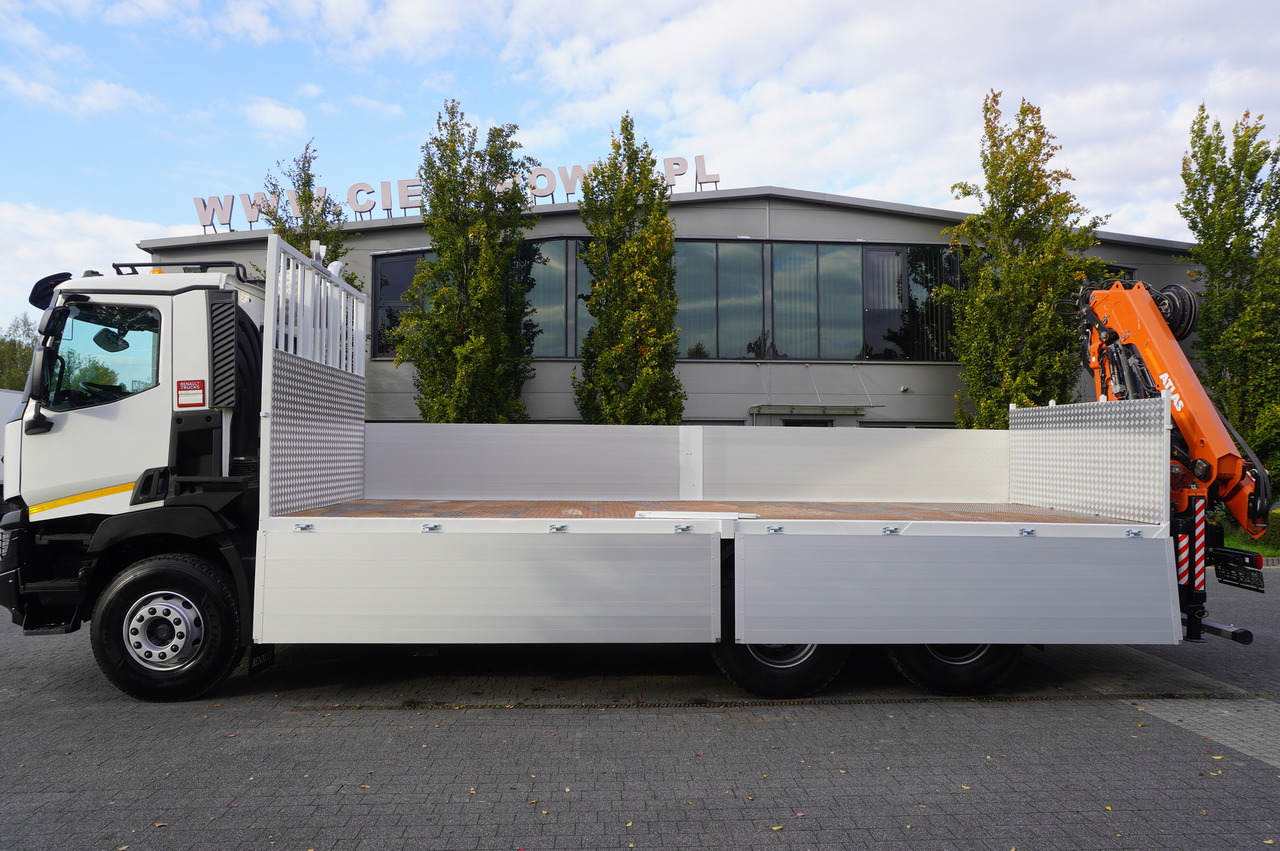 RENAULT C380 Comfort 6x4 / Atlas 172.3E crane / Range 12.3 m / capacity 6.1 t / Flatbed 17 EPAL - Autocarro con pianale/ Cassone fisso, Camion con gru: foto 3 RENAULT C380 Comfort 6x4 / Atlas 172.3E crane / Range 12.3 m / capacity 6.1 t / Flatbed 17 EPAL - Autocarro con pianale/ Cassone fisso, Camion con gru: foto 3