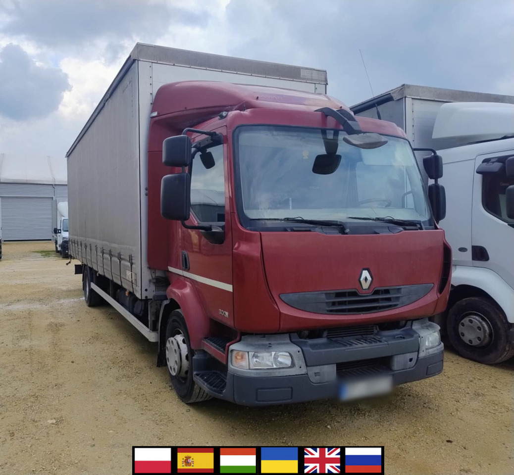 RENAULT Midlum 300 / Curtain 18 EPAL / Sleeping cab - Camion centinato: foto 1 RENAULT Midlum 300 / Curtain 18 EPAL / Sleeping cab - Camion centinato: foto 1