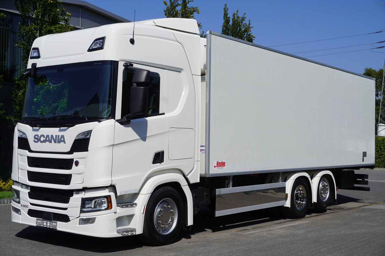 SCANIA R500 Hook-Up Refrigerated Truck KIESLING 20 EPAL / Carrier Supra 1250 Silent - Autocarro frigorifero: foto 1 SCANIA R500 Hook-Up Refrigerated Truck KIESLING 20 EPAL / Carrier Supra 1250 Silent - Autocarro frigorifero: foto 1