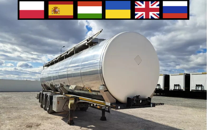 WIELTON NS3D 36 t food cistern / 3 chambers - Semirimorchio cisterna: foto 1 WIELTON NS3D 36 t food cistern / 3 chambers - Semirimorchio cisterna: foto 1