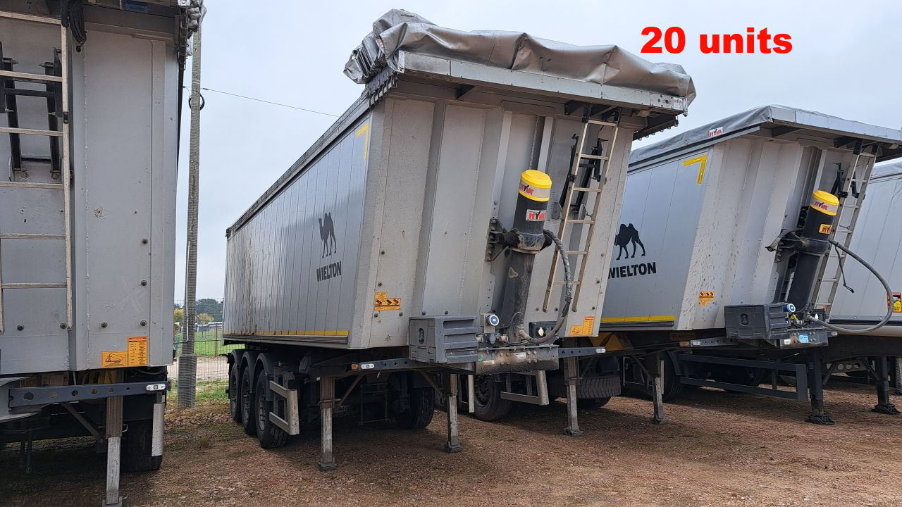 WIELTON NW-3 / weight 6.2 t / capacity 38m3 / Electrically folded roof / Teflon / 20 units, 2022 - Semirimorchio ribaltabile: foto 2 WIELTON NW-3 / weight 6.2 t / capacity 38m3 / Electrically folded roof / Teflon / 20 units, 2022 - Semirimorchio ribaltabile: foto 2