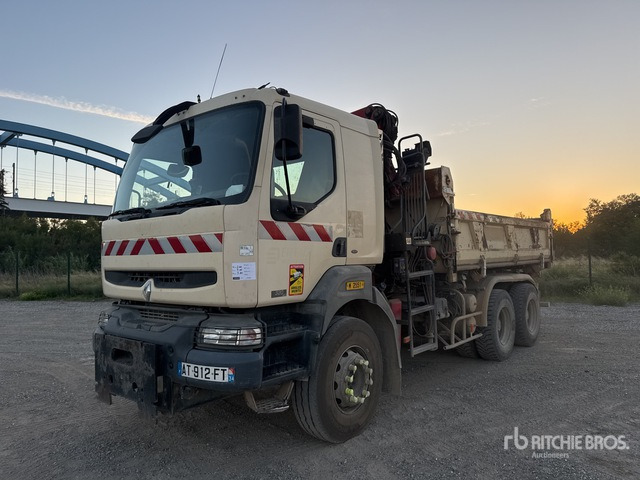 2006 Renault Kerax 2006 HMF on 6x4 Camion Bi-Benne ... Dump Truck with Crane - Autocarro ribaltabile, Camion con gru: foto 1 2006 Renault Kerax 2006 HMF on 6x4 Camion Bi-Benne ... Dump Truck with Crane - Autocarro ribaltabile, Camion con gru: foto 1