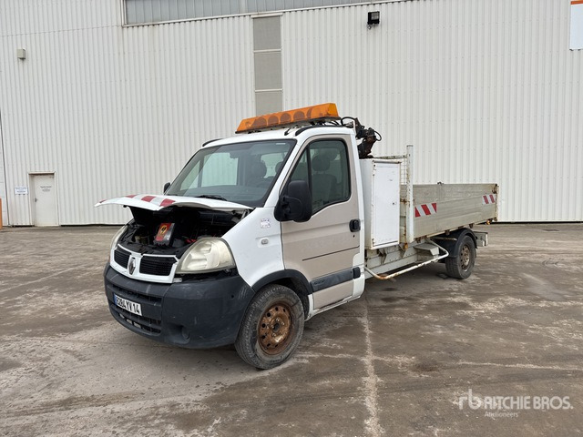 2006 Renault Master dCi 120 2014 HMF 152T2 12V 830 kg on 4x ... Dump Truck with Crane - Autocarro ribaltabile: foto 1 2006 Renault Master dCi 120 2014 HMF 152T2 12V 830 kg on 4x ... Dump Truck with Crane - Autocarro ribaltabile: foto 1