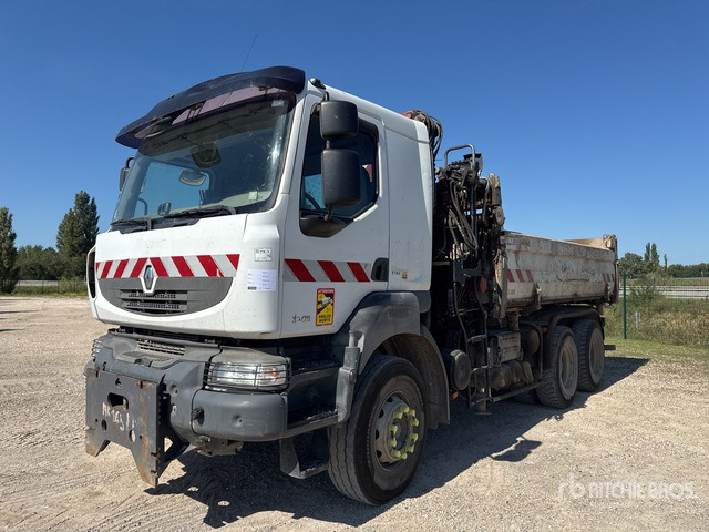 2007 Renault Kerax HMF 1250 k2 on 6x4 Camion Bi-Be ... Dump Truck with Crane - Autocarro ribaltabile, Camion con gru: foto 1 2007 Renault Kerax HMF 1250 k2 on 6x4 Camion Bi-Be ... Dump Truck with Crane - Autocarro ribaltabile, Camion con gru: foto 1