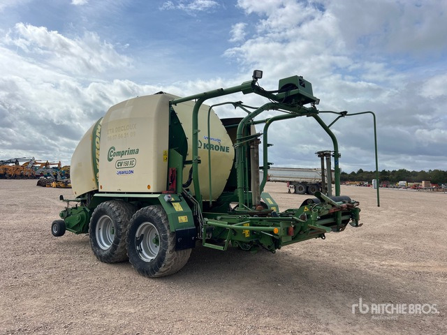2012 Krone Comprima CV150XC Presse Enrubanneuse 2 Essieux T/A Round Baler - Rotopressa: foto 4 2012 Krone Comprima CV150XC Presse Enrubanneuse 2 Essieux T/A Round Baler - Rotopressa: foto 4