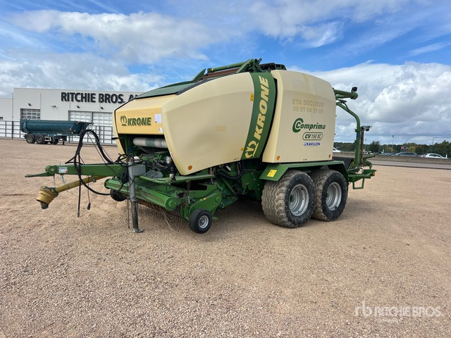 2012 Krone Comprima CV150XC Presse Enrubanneuse 2 Essieux T/A Round Baler - Rotopressa: foto 2 2012 Krone Comprima CV150XC Presse Enrubanneuse 2 Essieux T/A Round Baler - Rotopressa: foto 2