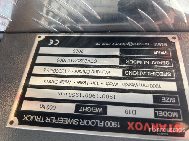 2025 STARVOX D19 Mini-Balayeuse (Non Utilise) En ... Sweeper Truck - Spazzatrice stradale: foto 2 2025 STARVOX D19 Mini-Balayeuse (Non Utilise) En ... Sweeper Truck - Spazzatrice stradale: foto 2