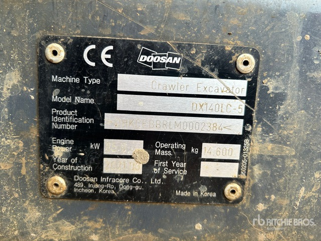 2021 Doosan DX140LC-5 Tracked Excavator - Escavatore cingolato: foto 2 2021 Doosan DX140LC-5 Tracked Excavator - Escavatore cingolato: foto 2