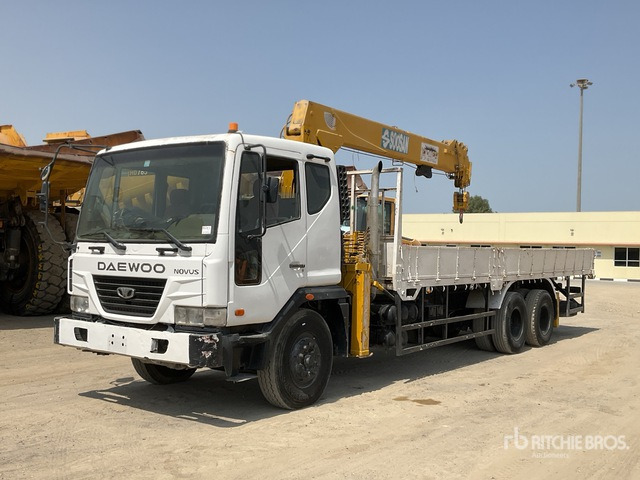 2008 Daewoo Novus K9A6F Soosan SCS746L Straight Boom on 6x4 Boom Truck - Compressore d'aria: foto 1 2008 Daewoo Novus K9A6F Soosan SCS746L Straight Boom on 6x4 Boom Truck - Compressore d'aria: foto 1