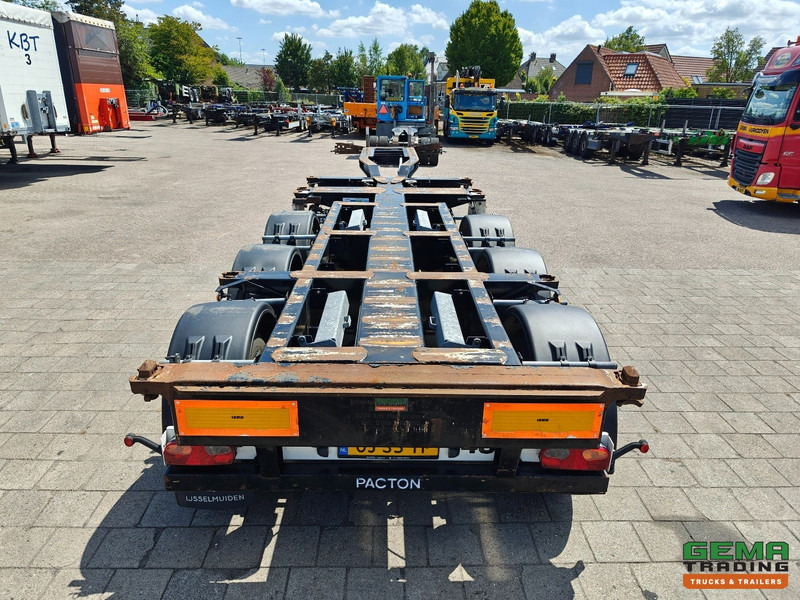 Semirimorchio portacontainer/ Caisse interchangeable Pacton T3-010 3-Assen SAF - MULTI - Trommelremmen - LiftAs - 3x Uitschuifbaar - 04/2026 APK: foto 6