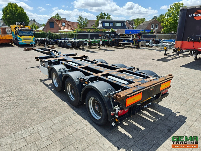 Pacton T3-010 3-Assen SAF - MULTI - Trommelremmen - LiftAs - 3x Uitschuifbaar - 10/2025 APK - Semirimorchio portacontainer/ Caisse interchangeable: foto 2 Pacton T3-010 3-Assen SAF - MULTI - Trommelremmen - LiftAs - 3x Uitschuifbaar - 10/2025 APK - Semirimorchio portacontainer/ Caisse interchangeable: foto 2