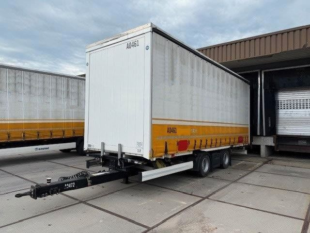 Krone 2 x WB 7,82 Jumbo, Hubdach, Edscha + Anh. Tandem - Rimorchio portacontainer/ Caisse interchangeable: foto 1 Krone 2 x WB 7,82 Jumbo, Hubdach, Edscha + Anh. Tandem - Rimorchio portacontainer/ Caisse interchangeable: foto 1