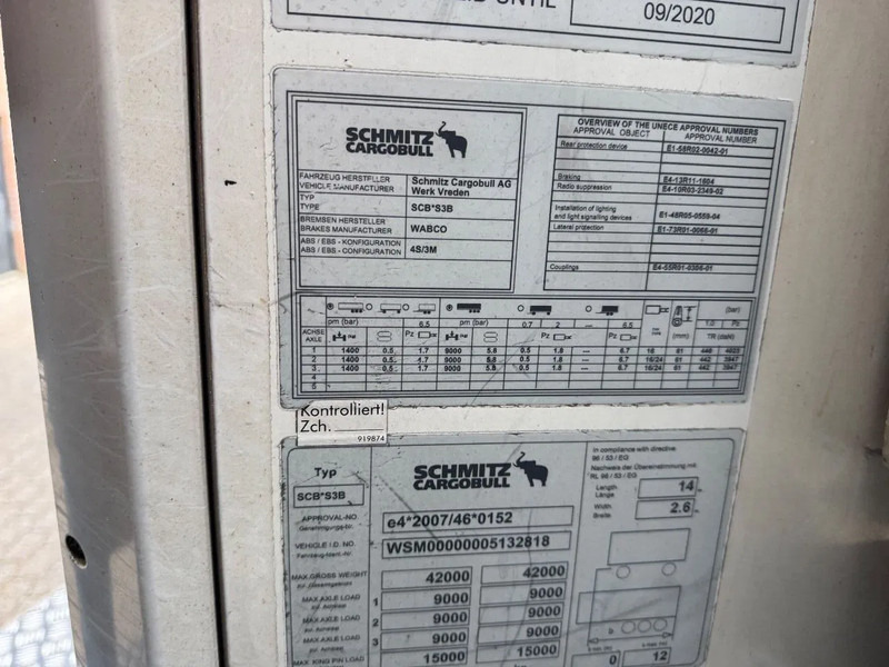 Semirimorchio cella isotermica Schmitz Cargobull SKO 24 5x Meatrails Rohrbahnen Fleisch Carrier Vector 1950MT: foto 12 Semirimorchio cella isotermica Schmitz Cargobull SKO 24 5x Meatrails Rohrbahnen Fleisch Carrier Vector 1950MT: foto 12