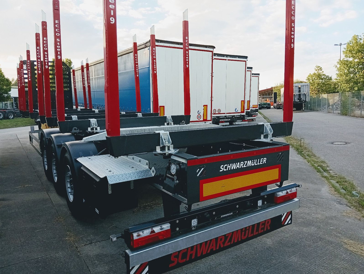 Schwarzmüller 3-A Rungensattel 8xRungSchemel 5800kg NEU sofort Schwarzmüller 3-A Rungensattel 8xRungSchemel 5800kg NEU sofort - Semirimorchio trasporto legname: foto 5 Schwarzmüller 3-A Rungensattel 8xRungSchemel 5800kg NEU sofort Schwarzmüller 3-A Rungensattel 8xRungSchemel 5800kg NEU sofort - Semirimorchio trasporto legname: foto 5