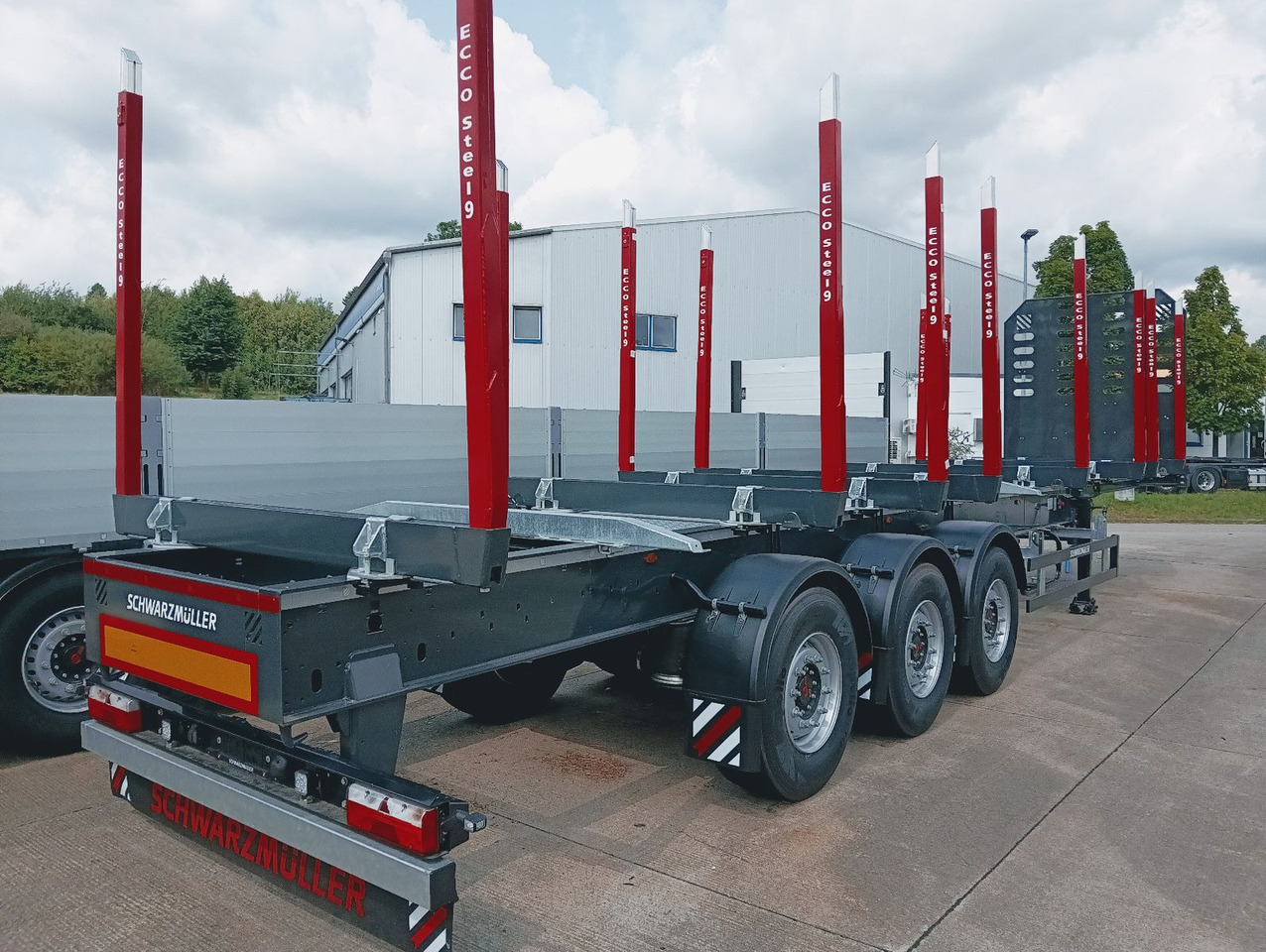 Schwarzmüller 3-A Rungensattel 8xRungSchemel 5800kg NEU sofort Schwarzmüller 3-A Rungensattel 8xRungSchemel 5800kg NEU sofort - Semirimorchio trasporto legname: foto 2 Schwarzmüller 3-A Rungensattel 8xRungSchemel 5800kg NEU sofort Schwarzmüller 3-A Rungensattel 8xRungSchemel 5800kg NEU sofort - Semirimorchio trasporto legname: foto 2