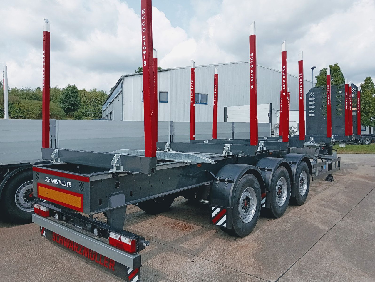 Schwarzmüller 3-A Rungensattel 8xRungSchemel 5800kg NEU sofort Schwarzmüller 3-A Rungensattel 8xRungSchemel 5800kg NEU sofort - Semirimorchio trasporto legname: foto 4 Schwarzmüller 3-A Rungensattel 8xRungSchemel 5800kg NEU sofort Schwarzmüller 3-A Rungensattel 8xRungSchemel 5800kg NEU sofort - Semirimorchio trasporto legname: foto 4