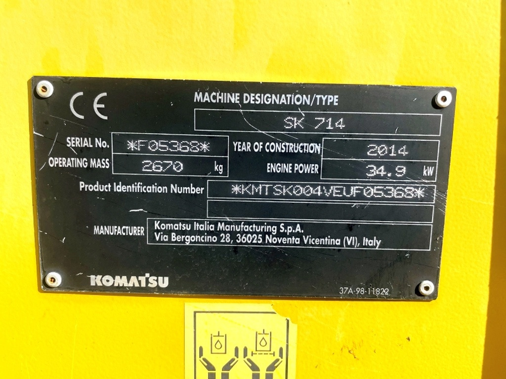 Komatsu SK714 (4077) - Minipala: foto 3 Komatsu SK714 (4077) - Minipala: foto 3