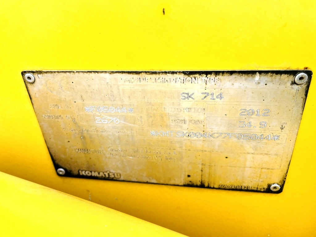 Komatsu SK714-5 (3948) - Minipala: foto 3 Komatsu SK714-5 (3948) - Minipala: foto 3
