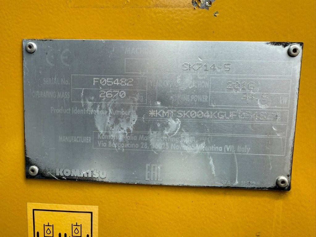 Komatsu SK714-5 (4026) - Minipala: foto 5 Komatsu SK714-5 (4026) - Minipala: foto 5