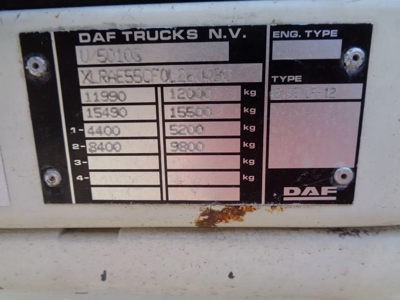 Camion centinato DAF LF55.180 + MANUAL + LIFT: foto 18 Camion centinato DAF LF55.180 + MANUAL + LIFT: foto 18