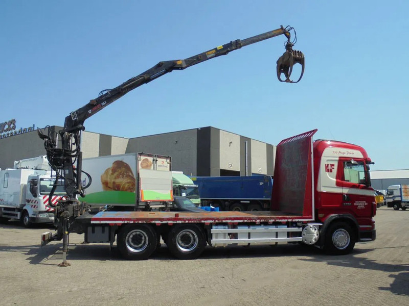 Scania R730 V8 + Euro 5 + Loglift 115Z + 6X4 - Autocarro con pianale/ Cassone fisso: foto 3 Scania R730 V8 + Euro 5 + Loglift 115Z + 6X4 - Autocarro con pianale/ Cassone fisso: foto 3
