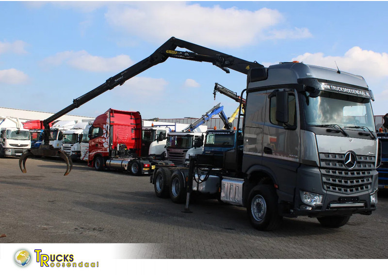 Mercedes-Benz Arocs 2858 + PALFINGER Z15 (2022) + 6X4 + FOREST/WOOD/METAL EDITION - Trattore stradale: foto 1 Mercedes-Benz Arocs 2858 + PALFINGER Z15 (2022) + 6X4 + FOREST/WOOD/METAL EDITION - Trattore stradale: foto 1