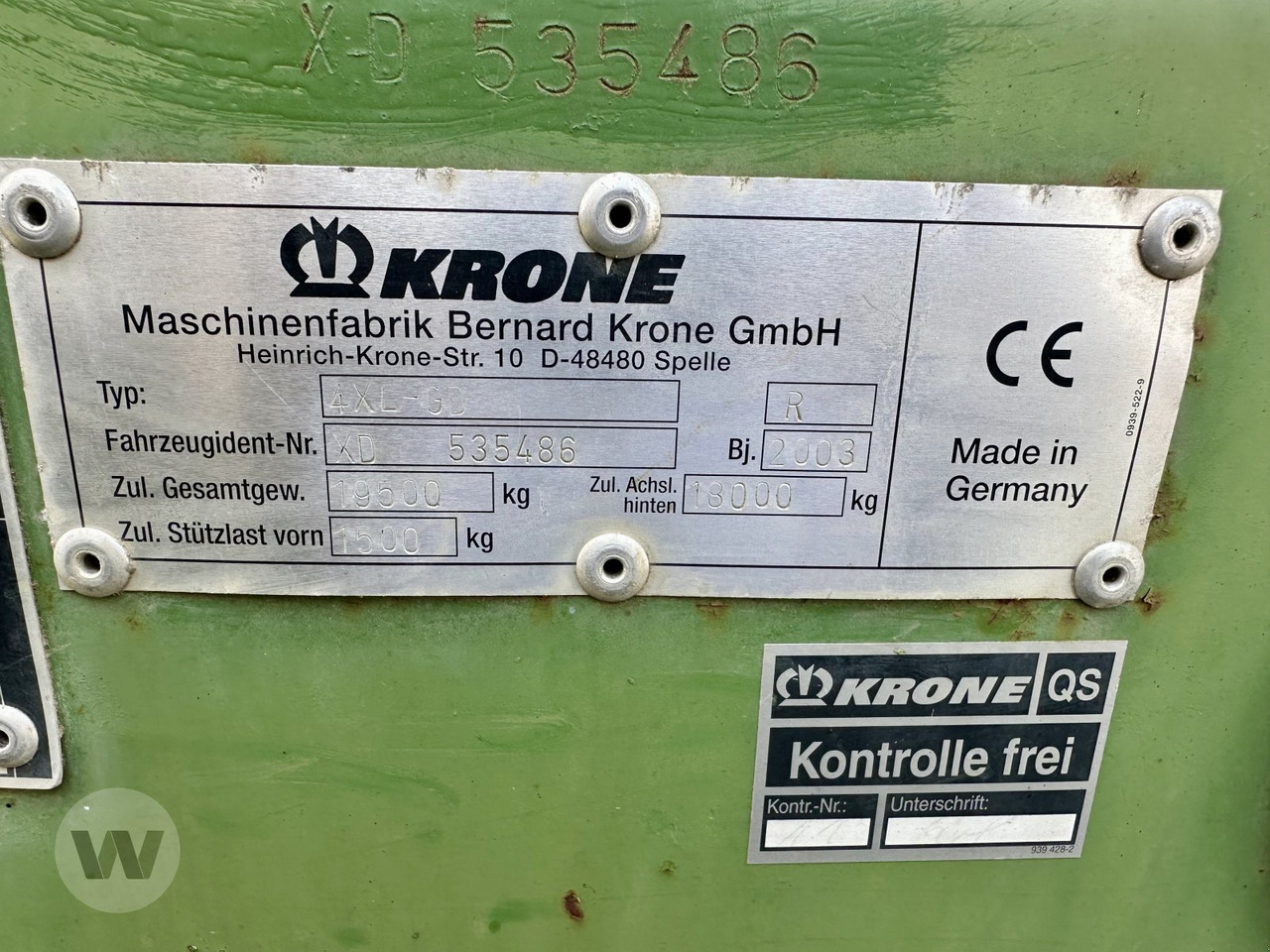 Krone 4 XL / GD - Carro autocaricante: foto 2 Krone 4 XL / GD - Carro autocaricante: foto 2