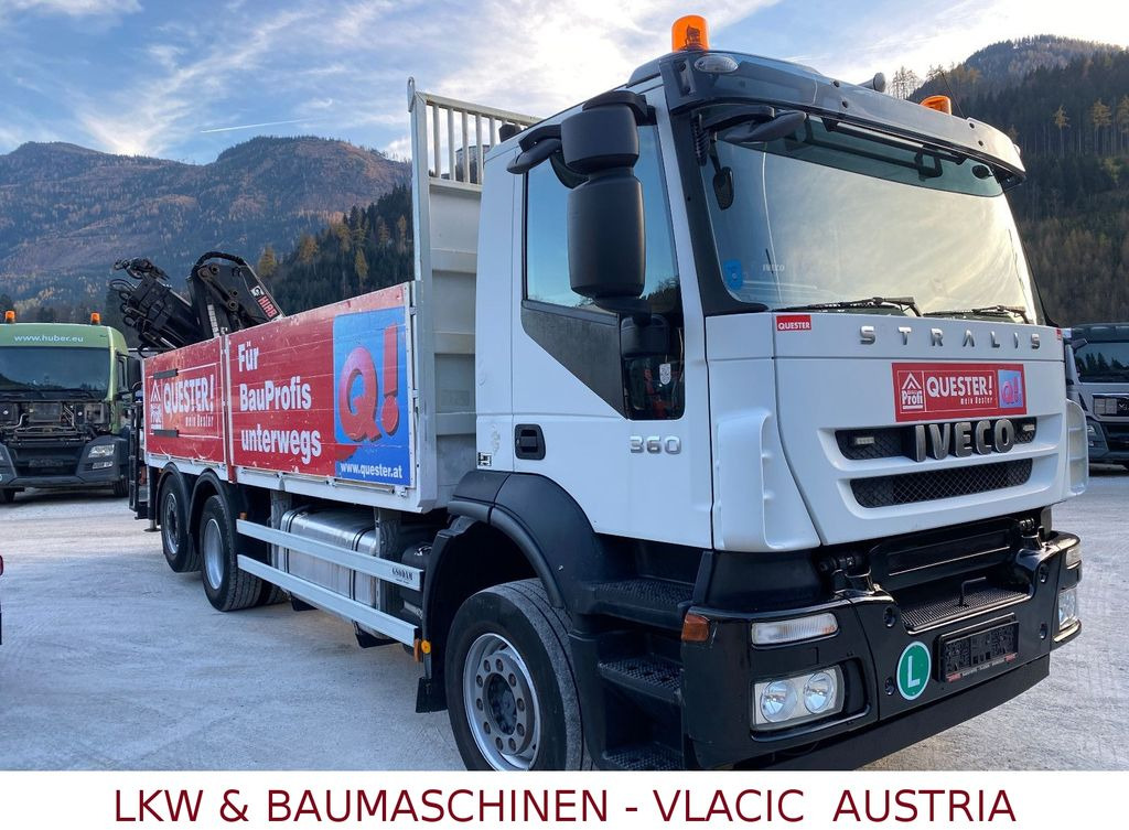 Iveco Stralis 360 Kran HIAB 166 4xHydr. Ladung 6,20m Iveco Stralis 360 Kran HIAB 166 4xHydr. Ladung 6,20m - Autocarro con pianale/ Cassone fisso, Camion con gru: foto 2 Iveco Stralis 360 Kran HIAB 166 4xHydr. Ladung 6,20m Iveco Stralis 360 Kran HIAB 166 4xHydr. Ladung 6,20m - Autocarro con pianale/ Cassone fisso, Camion con gru: foto 2