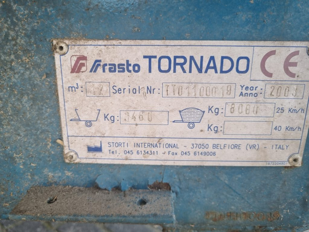 FRASTO Tornado feedwagon 12 m3 - Carro miscelatore: foto 5 FRASTO Tornado feedwagon 12 m3 - Carro miscelatore: foto 5