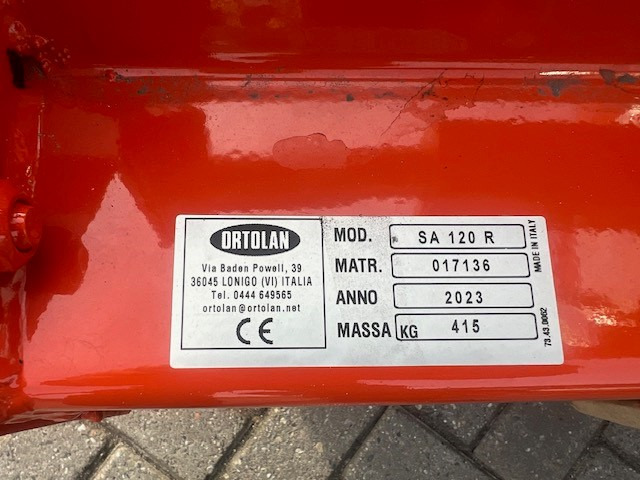ORTOLAN SA 120 overtop miller - Macchina per la lavorazione del terreno: foto 2 ORTOLAN SA 120 overtop miller - Macchina per la lavorazione del terreno: foto 2