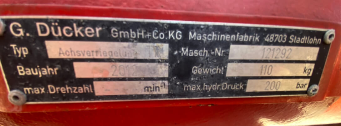 Unimog Torsionsrahmen Dücker TR - Attrezzatura: foto 4 Unimog Torsionsrahmen Dücker TR - Attrezzatura: foto 4