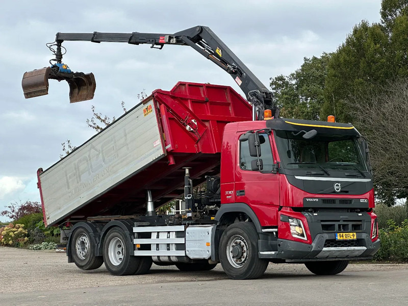 Volvo FMX 330 EURO6!!6X4!!VOORAS AANGEDREVEN!!Z-Kraan/KIPPER!! - Autocarro ribaltabile, Camion con gru: foto 1 Volvo FMX 330 EURO6!!6X4!!VOORAS AANGEDREVEN!!Z-Kraan/KIPPER!! - Autocarro ribaltabile, Camion con gru: foto 1