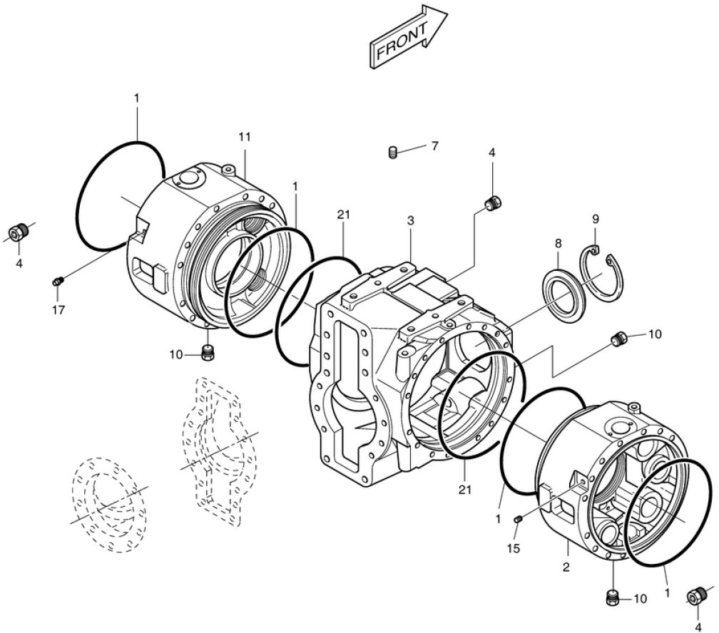 Doosan 190103-00047A - Asse anteriore per Macchina da cantiere: foto 1 Doosan 190103-00047A - Asse anteriore per Macchina da cantiere: foto 1