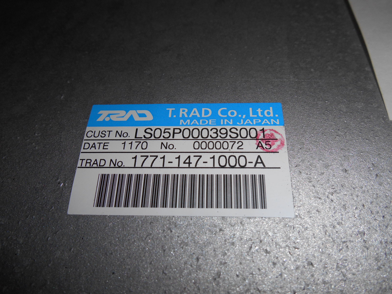 Kobelco LS05P00039F1 - LS05P00039F3 - Radiatore per Macchina da cantiere: foto 3 Kobelco LS05P00039F1 - LS05P00039F3 - Radiatore per Macchina da cantiere: foto 3