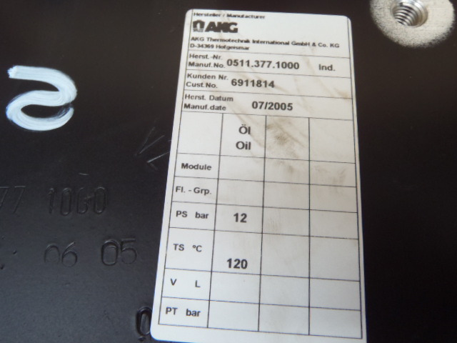 New Holland 5113771000 - 6911814 - Radiatore olio per Macchina da cantiere: foto 3 New Holland 5113771000 - 6911814 - Radiatore olio per Macchina da cantiere: foto 3