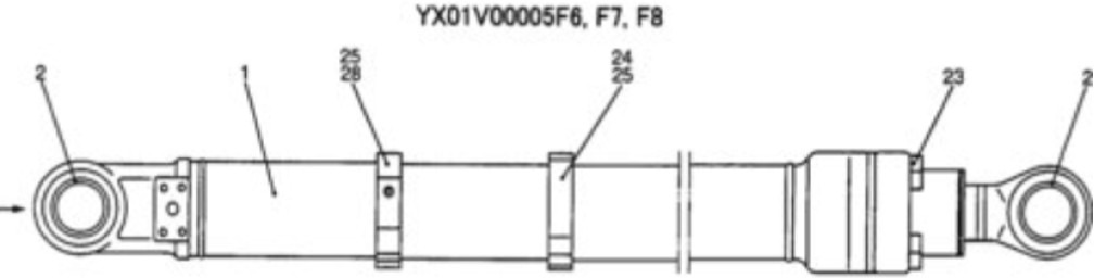 New Holland YX01V00005F7 - 72953773 - Cilindro idraulico per Macchina da cantiere: foto 3 New Holland YX01V00005F7 - 72953773 - Cilindro idraulico per Macchina da cantiere: foto 3