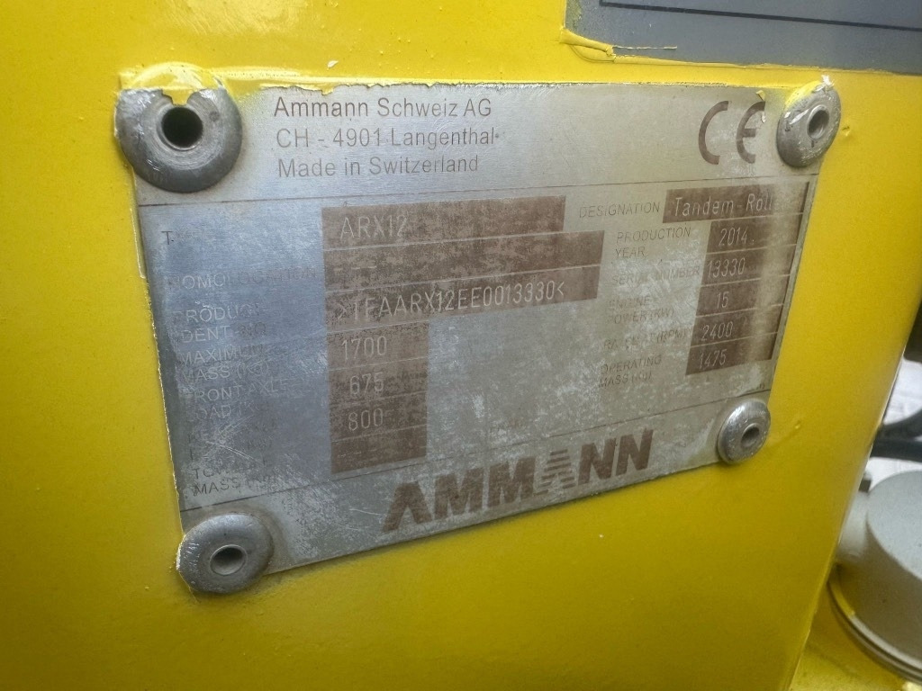 Rullo stradale Ammann ARX 12: foto 7