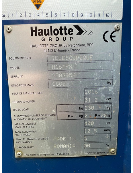 Haulotte H 16 TPX - Piattaforma telescopica: foto 3 Haulotte H 16 TPX - Piattaforma telescopica: foto 3